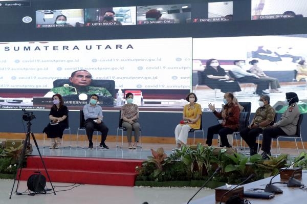 Antisipasi Peningkatan Kasus Kematian Covid-19, Gubernur Edy Rahmayadi Konsolidasikan Rumah Sakit se-Sumut